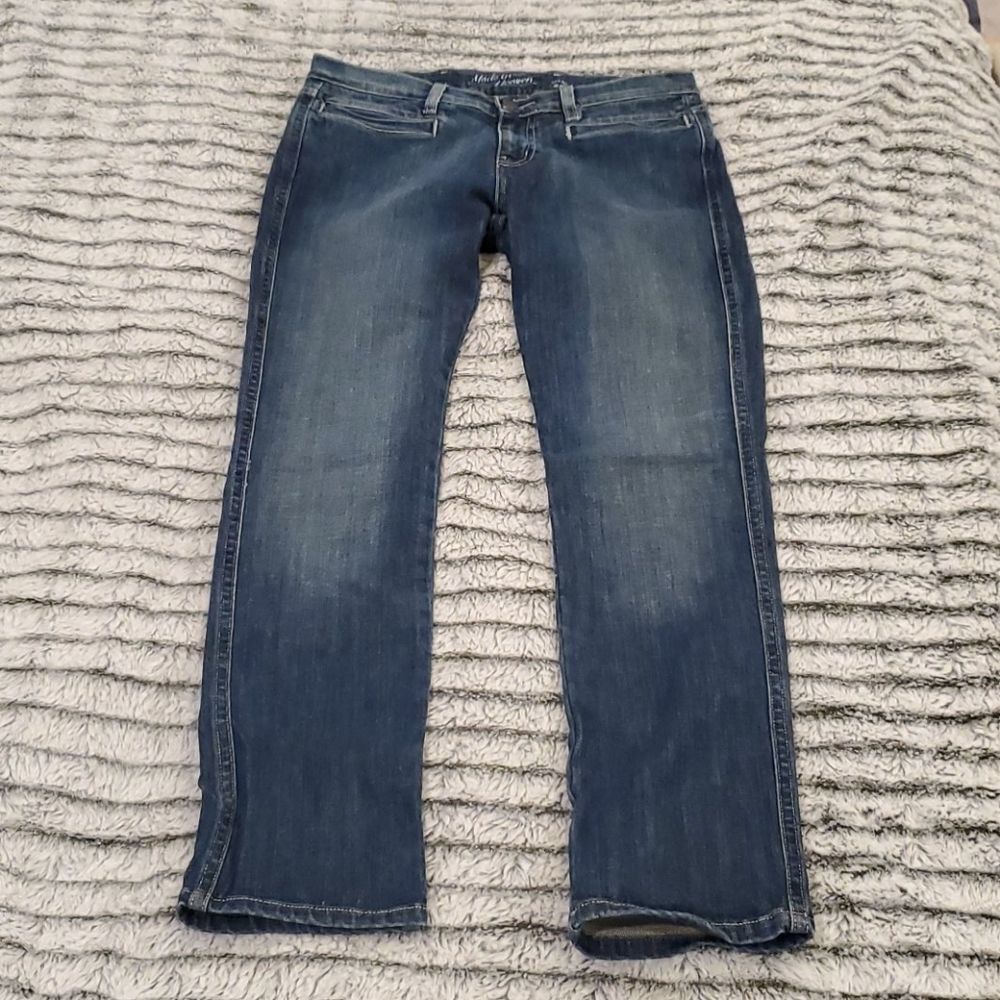 M.I.H. medium wash low rise slim leg jeans size 28 - Picture 2 of 9